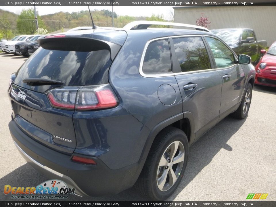 2019 Jeep Cherokee Limited 4x4 Blue Shade Pearl / Black/Ski Grey Photo #5