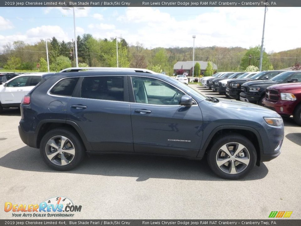 2019 Jeep Cherokee Limited 4x4 Blue Shade Pearl / Black/Ski Grey Photo #6