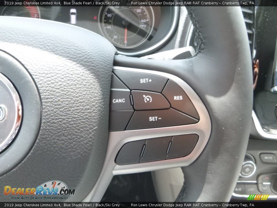 2019 Jeep Cherokee Limited 4x4 Blue Shade Pearl / Black/Ski Grey Photo #18
