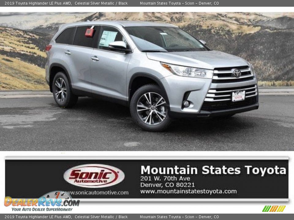2019 Toyota Highlander LE Plus AWD Celestial Silver Metallic / Black Photo #1