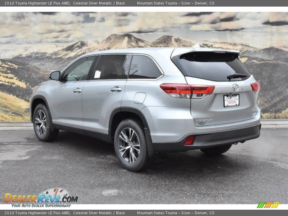2019 Toyota Highlander LE Plus AWD Celestial Silver Metallic / Black Photo #3