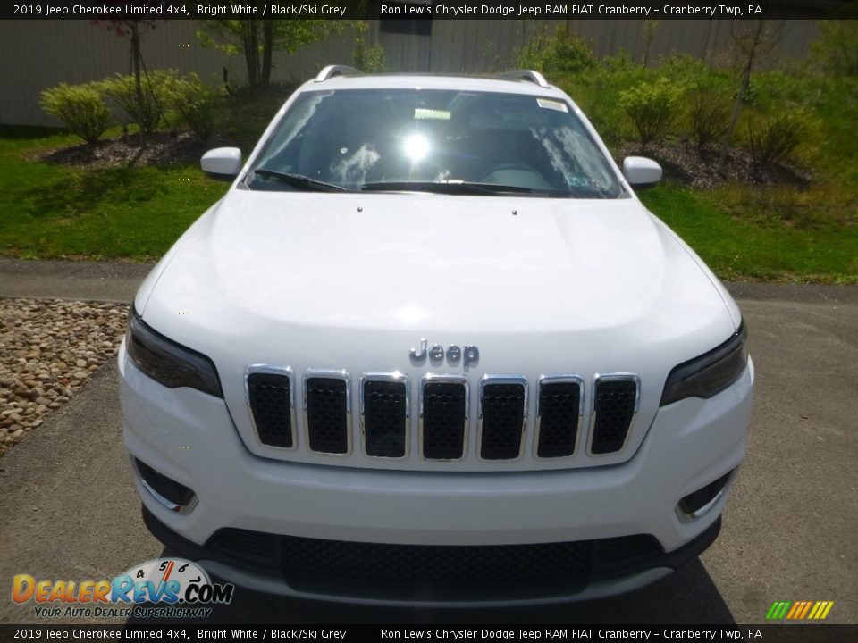 2019 Jeep Cherokee Limited 4x4 Bright White / Black/Ski Grey Photo #8
