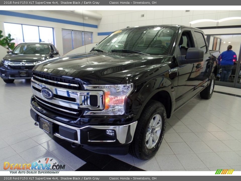 2018 Ford F150 XLT SuperCrew 4x4 Shadow Black / Earth Gray Photo #1