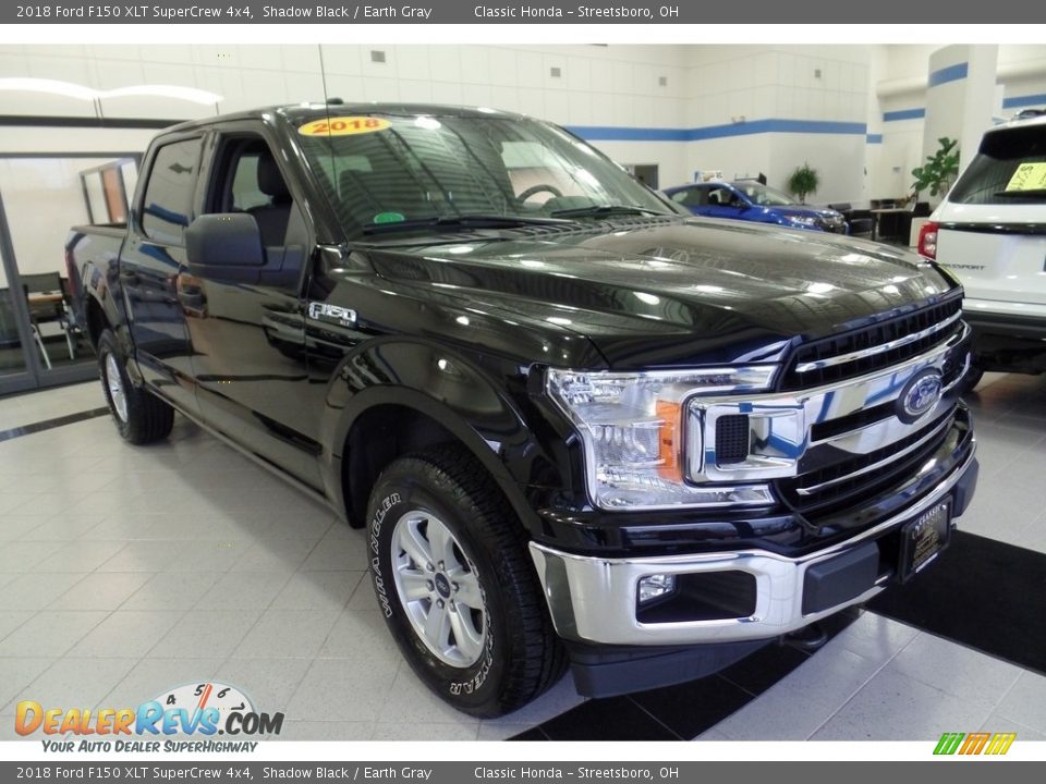 2018 Ford F150 XLT SuperCrew 4x4 Shadow Black / Earth Gray Photo #3