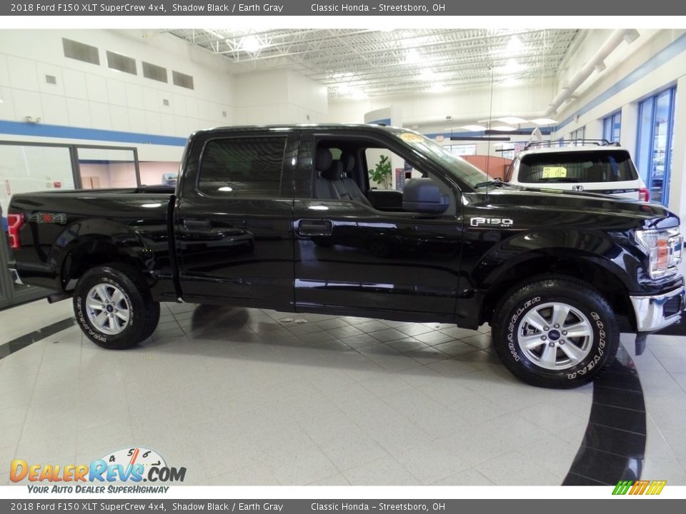 2018 Ford F150 XLT SuperCrew 4x4 Shadow Black / Earth Gray Photo #4