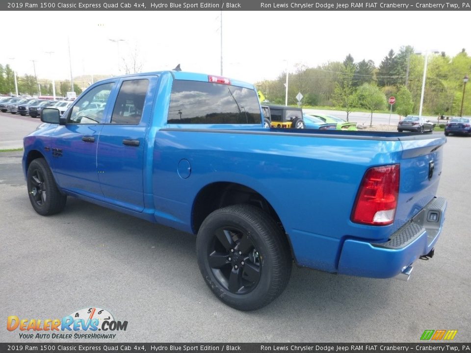 2019 Ram 1500 Classic Express Quad Cab 4x4 Hydro Blue Sport Edition / Black Photo #4