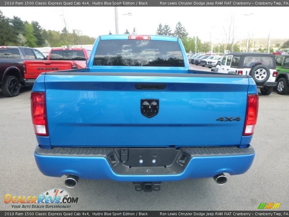 2019 Ram 1500 Classic Express Quad Cab 4x4 Hydro Blue Sport Edition / Black Photo #5