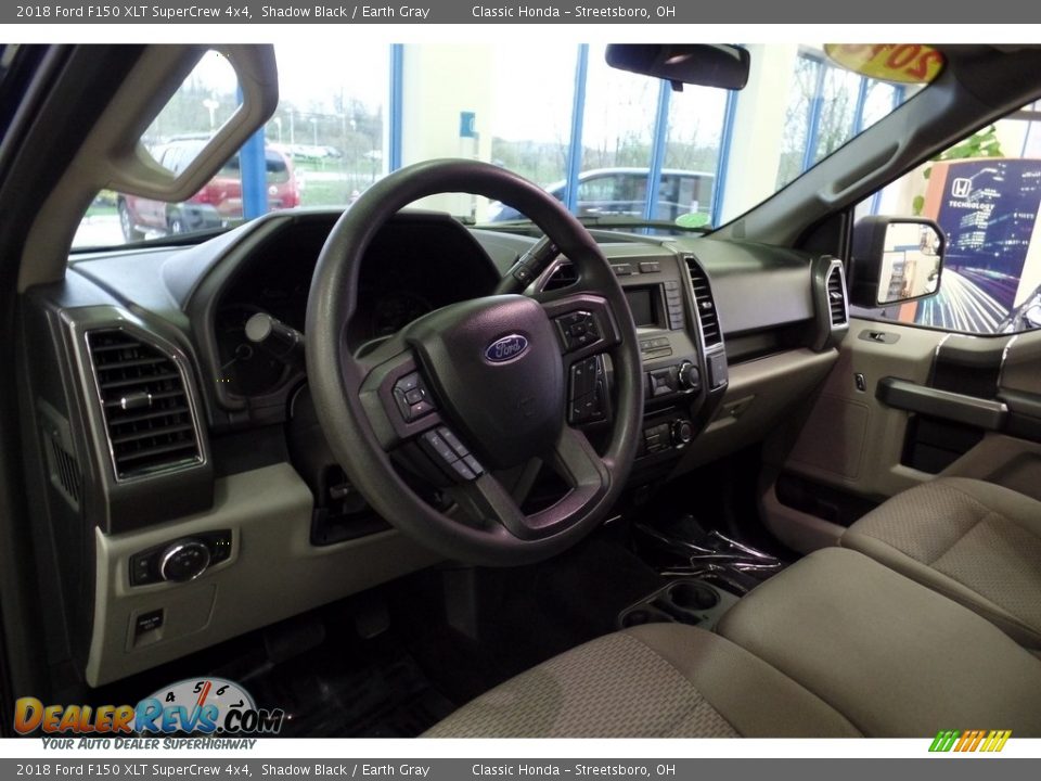 2018 Ford F150 XLT SuperCrew 4x4 Shadow Black / Earth Gray Photo #25
