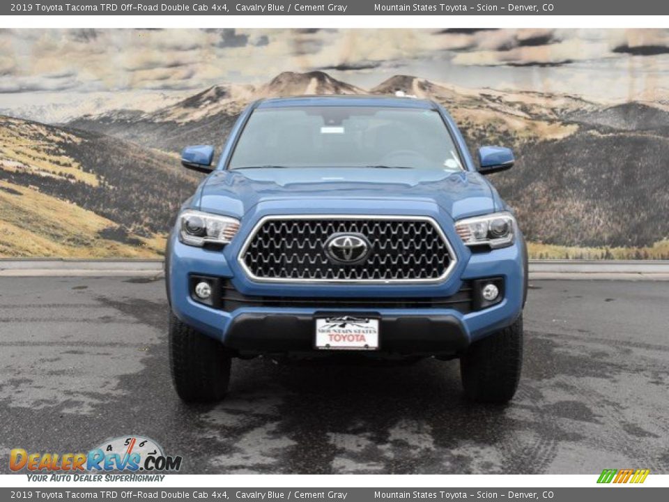 2019 Toyota Tacoma TRD Off-Road Double Cab 4x4 Cavalry Blue / Cement Gray Photo #2