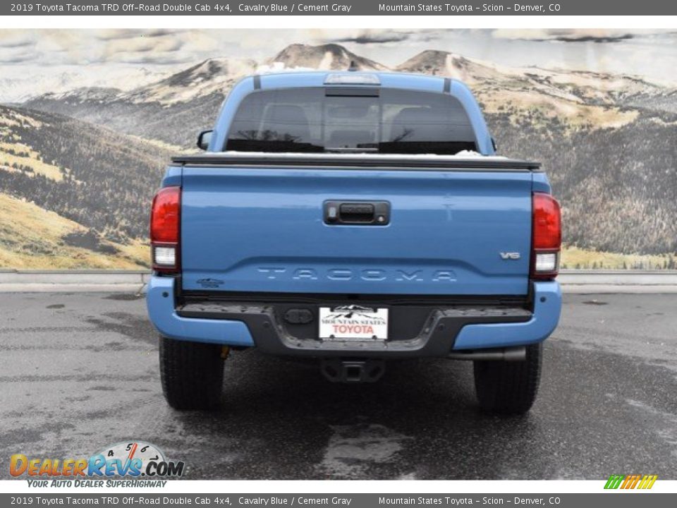 2019 Toyota Tacoma TRD Off-Road Double Cab 4x4 Cavalry Blue / Cement Gray Photo #4