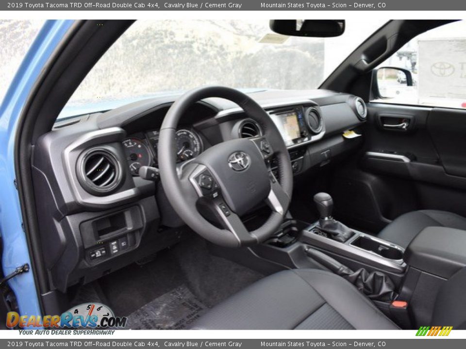 2019 Toyota Tacoma TRD Off-Road Double Cab 4x4 Cavalry Blue / Cement Gray Photo #5