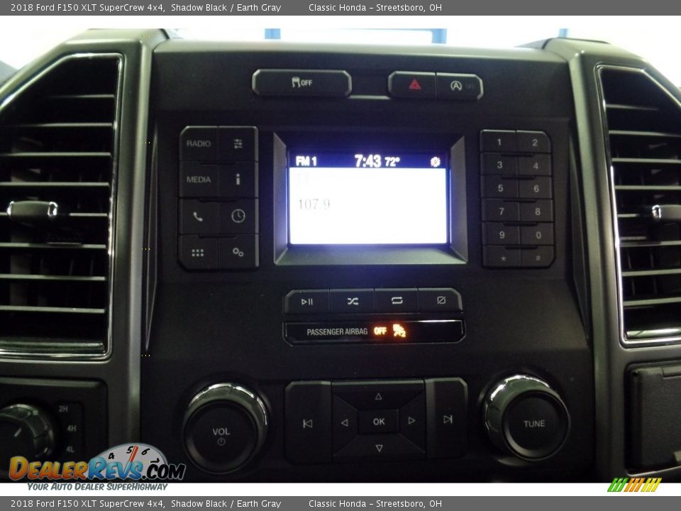 2018 Ford F150 XLT SuperCrew 4x4 Shadow Black / Earth Gray Photo #33