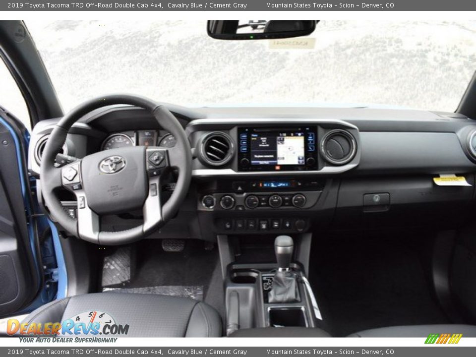 2019 Toyota Tacoma TRD Off-Road Double Cab 4x4 Cavalry Blue / Cement Gray Photo #7