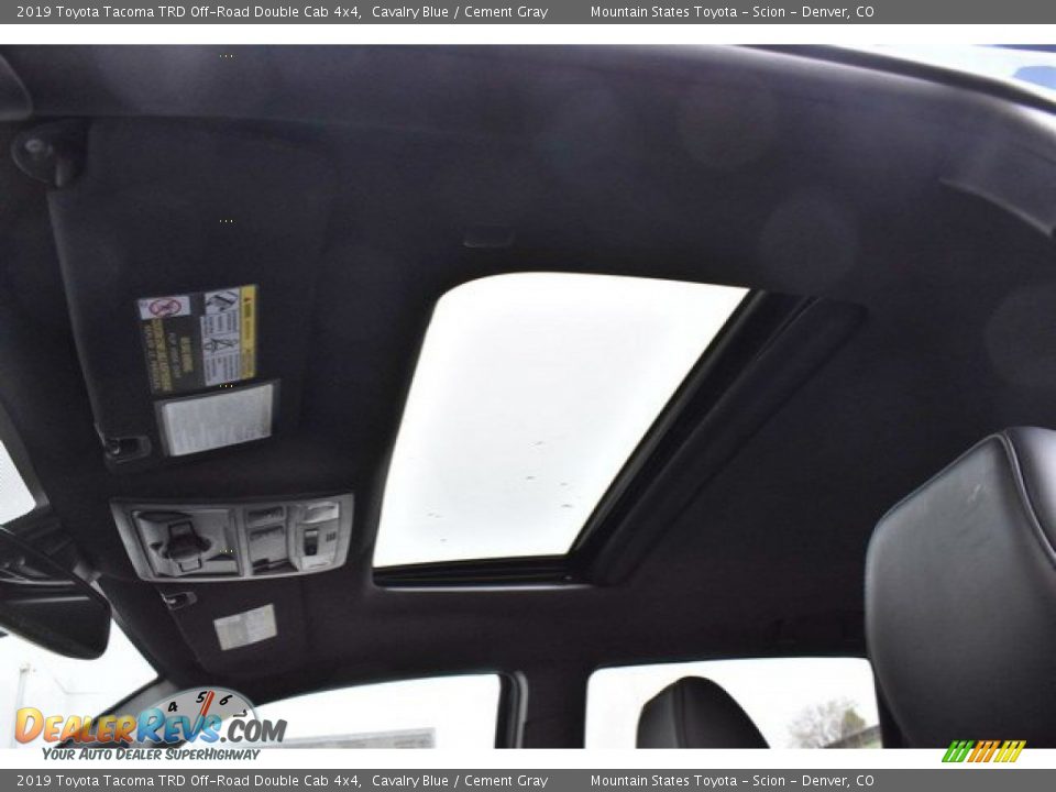 2019 Toyota Tacoma TRD Off-Road Double Cab 4x4 Cavalry Blue / Cement Gray Photo #8