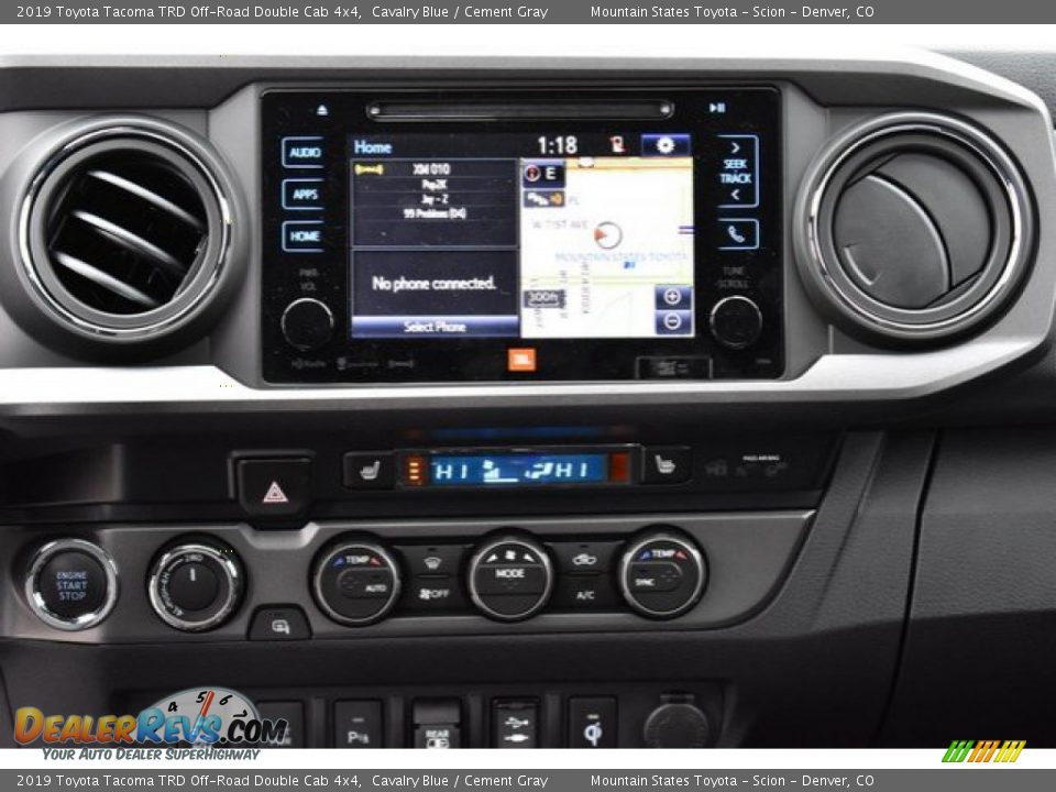 2019 Toyota Tacoma TRD Off-Road Double Cab 4x4 Cavalry Blue / Cement Gray Photo #9