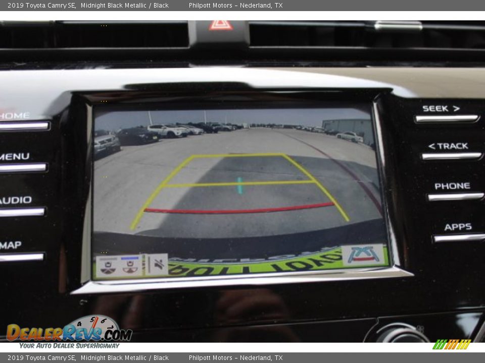 2019 Toyota Camry SE Midnight Black Metallic / Black Photo #16