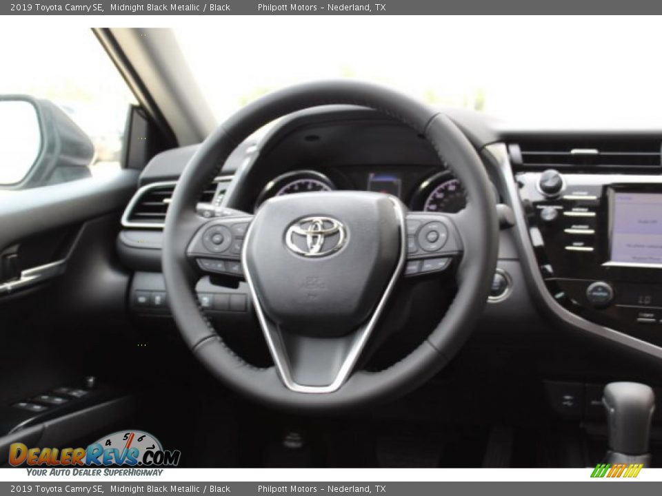 2019 Toyota Camry SE Midnight Black Metallic / Black Photo #20