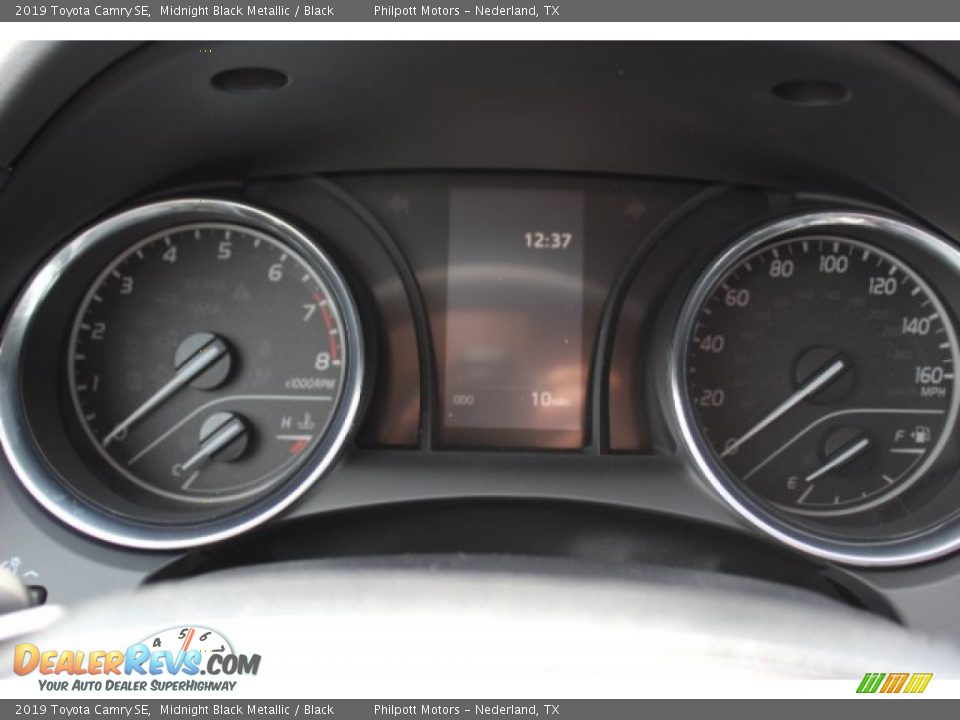 2019 Toyota Camry SE Midnight Black Metallic / Black Photo #24