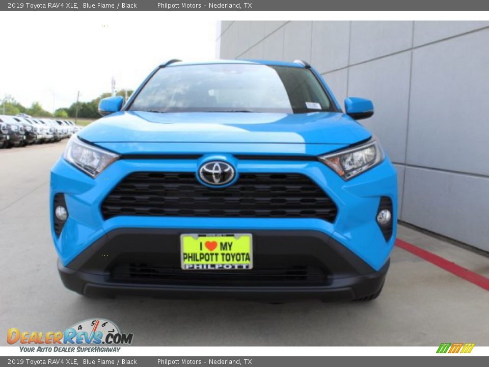 2019 Toyota RAV4 XLE Blue Flame / Black Photo #3