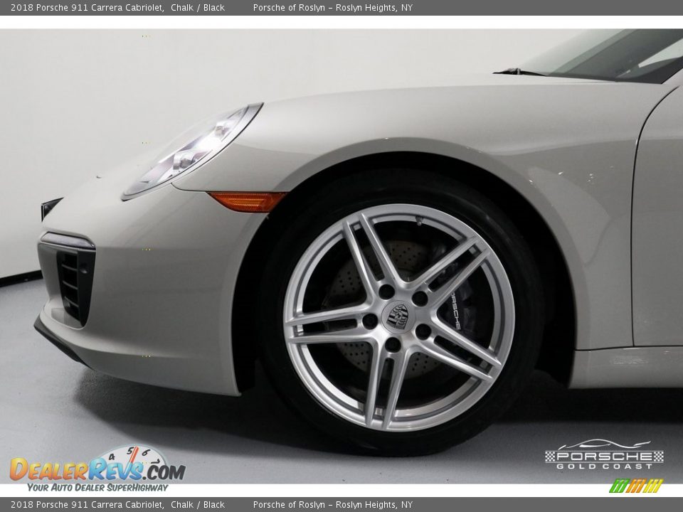 2018 Porsche 911 Carrera Cabriolet Chalk / Black Photo #11