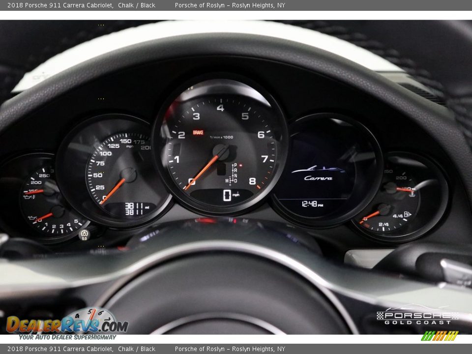 2018 Porsche 911 Carrera Cabriolet Chalk / Black Photo #19