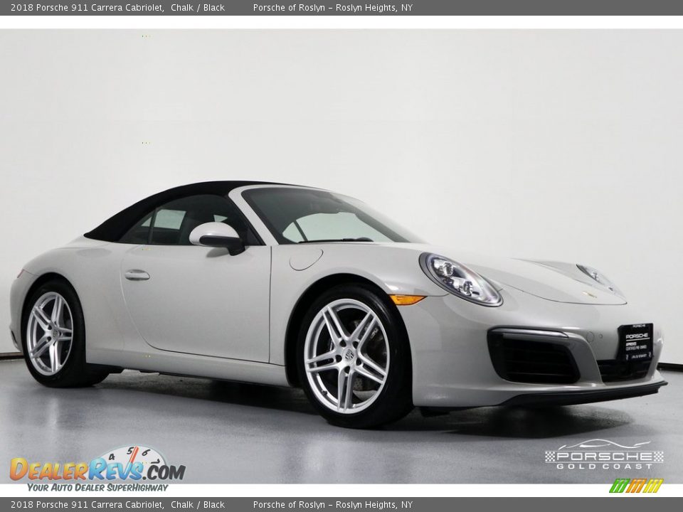 2018 Porsche 911 Carrera Cabriolet Chalk / Black Photo #30