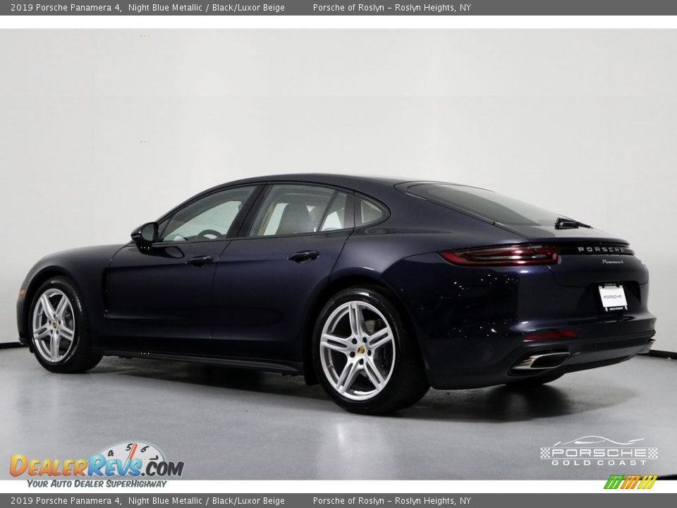 2019 Porsche Panamera 4 Night Blue Metallic / Black/Luxor Beige Photo #4