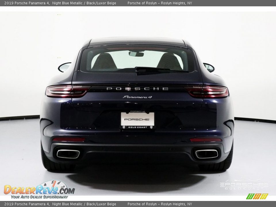 2019 Porsche Panamera 4 Night Blue Metallic / Black/Luxor Beige Photo #6
