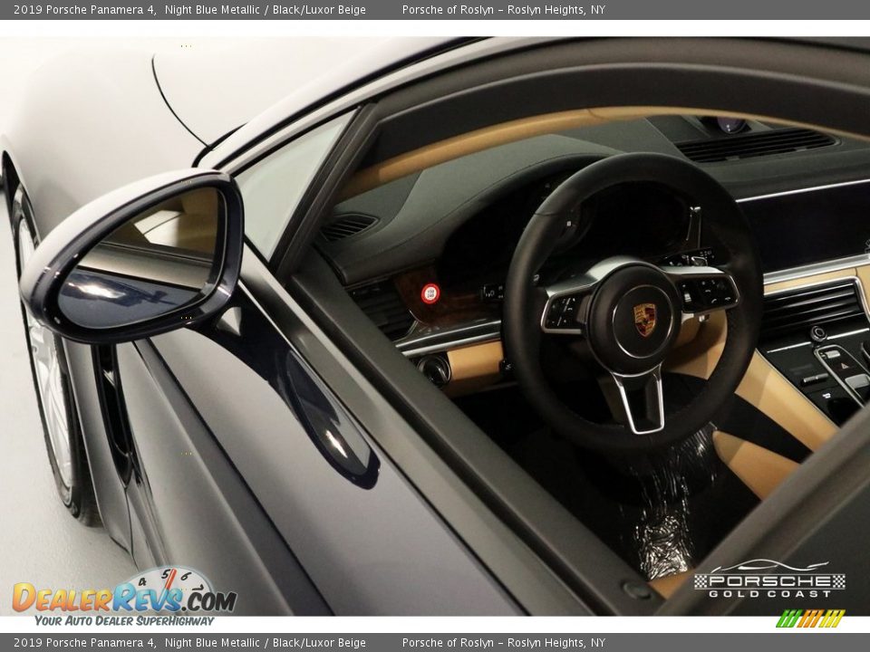 2019 Porsche Panamera 4 Night Blue Metallic / Black/Luxor Beige Photo #12
