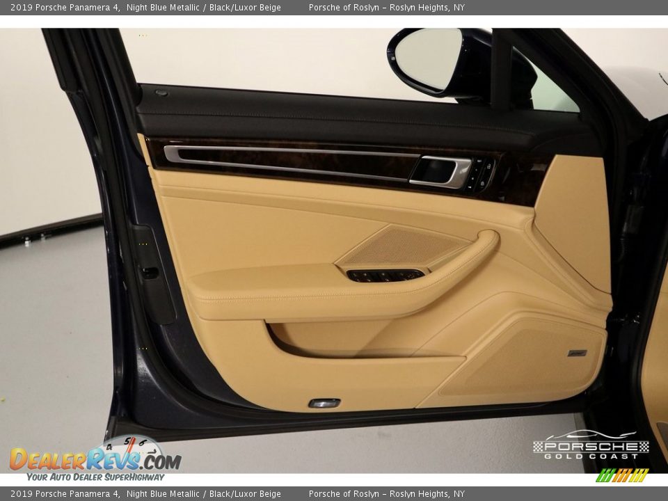 2019 Porsche Panamera 4 Night Blue Metallic / Black/Luxor Beige Photo #13