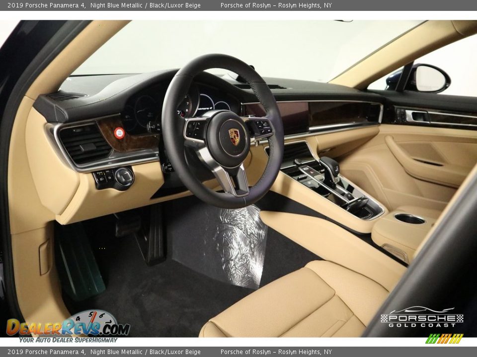2019 Porsche Panamera 4 Night Blue Metallic / Black/Luxor Beige Photo #15