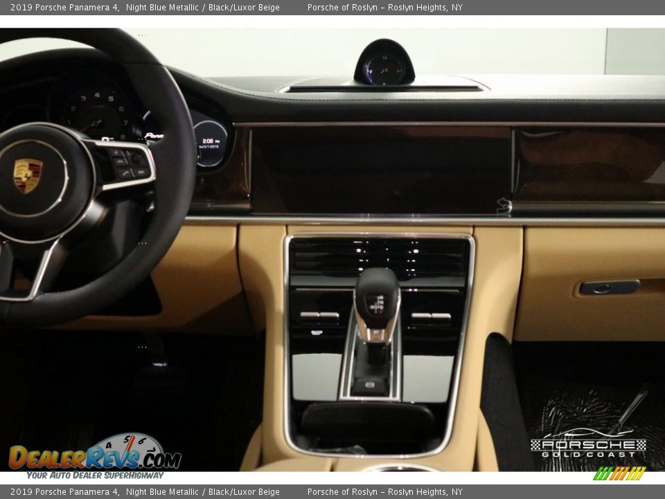 2019 Porsche Panamera 4 Night Blue Metallic / Black/Luxor Beige Photo #17