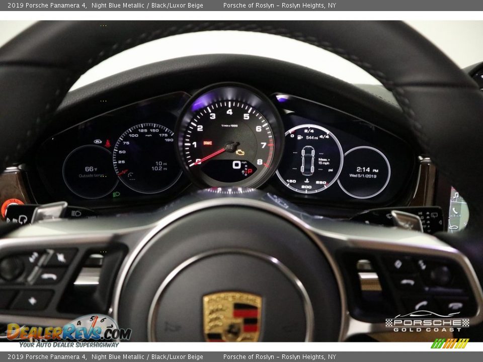 2019 Porsche Panamera 4 Night Blue Metallic / Black/Luxor Beige Photo #19