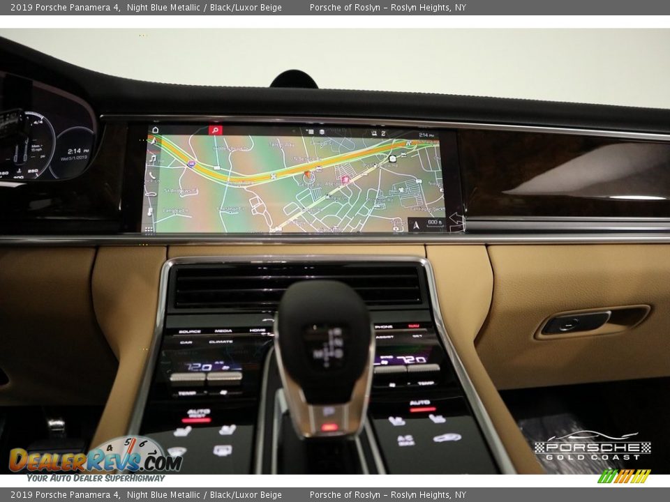 2019 Porsche Panamera 4 Night Blue Metallic / Black/Luxor Beige Photo #21