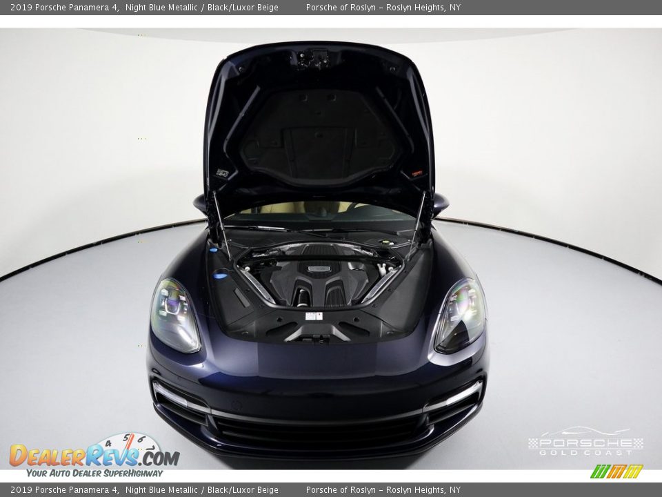 2019 Porsche Panamera 4 Night Blue Metallic / Black/Luxor Beige Photo #28
