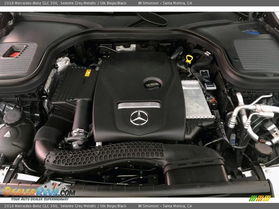 2019 Mercedes-Benz GLC 300 Selenite Grey Metallic / Silk Beige/Black Photo #8