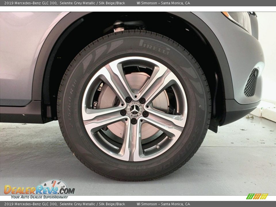 2019 Mercedes-Benz GLC 300 Selenite Grey Metallic / Silk Beige/Black Photo #9