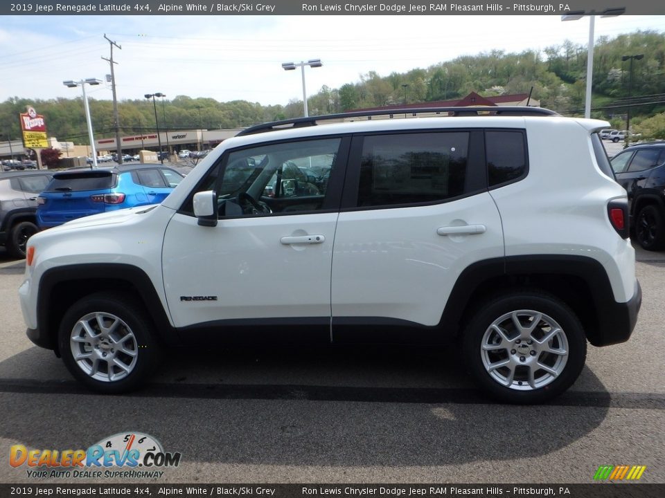 2019 Jeep Renegade Latitude 4x4 Alpine White / Black/Ski Grey Photo #2