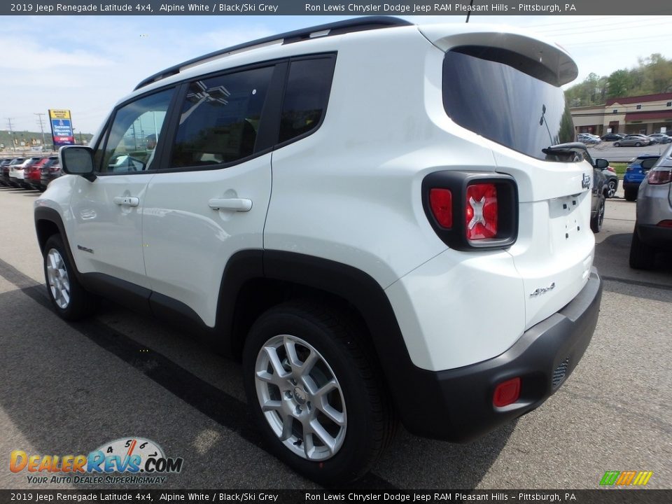 2019 Jeep Renegade Latitude 4x4 Alpine White / Black/Ski Grey Photo #3