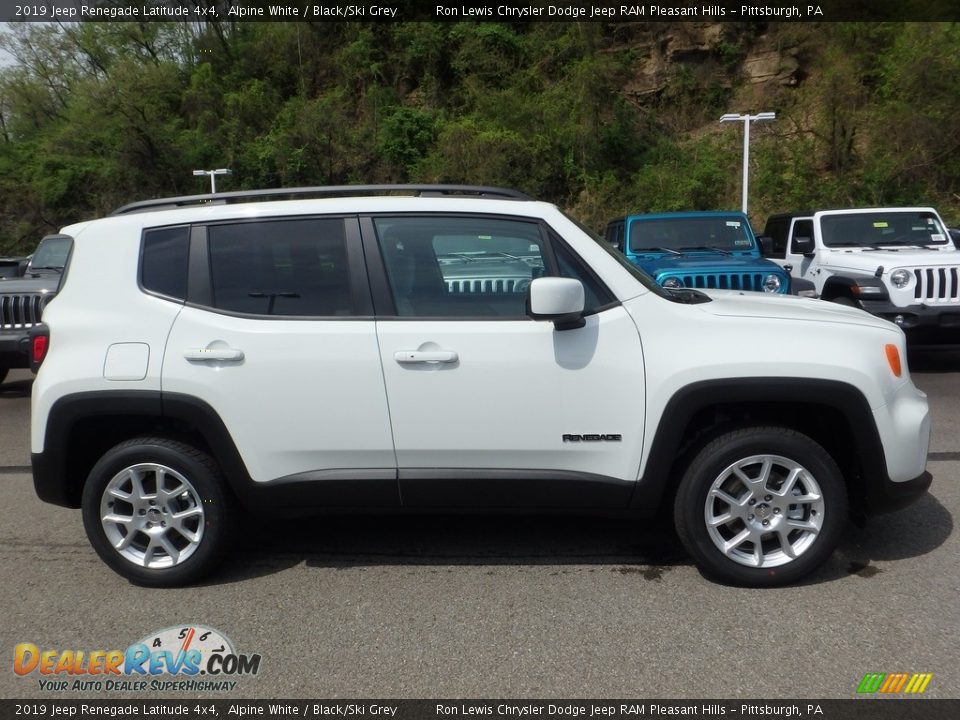 2019 Jeep Renegade Latitude 4x4 Alpine White / Black/Ski Grey Photo #7