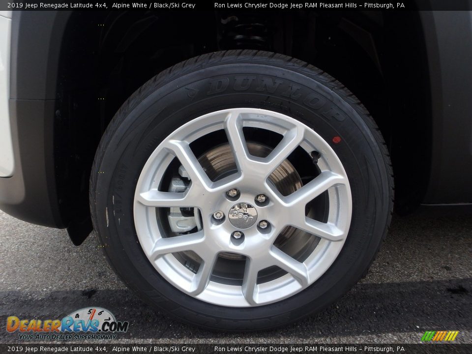 2019 Jeep Renegade Latitude 4x4 Alpine White / Black/Ski Grey Photo #10