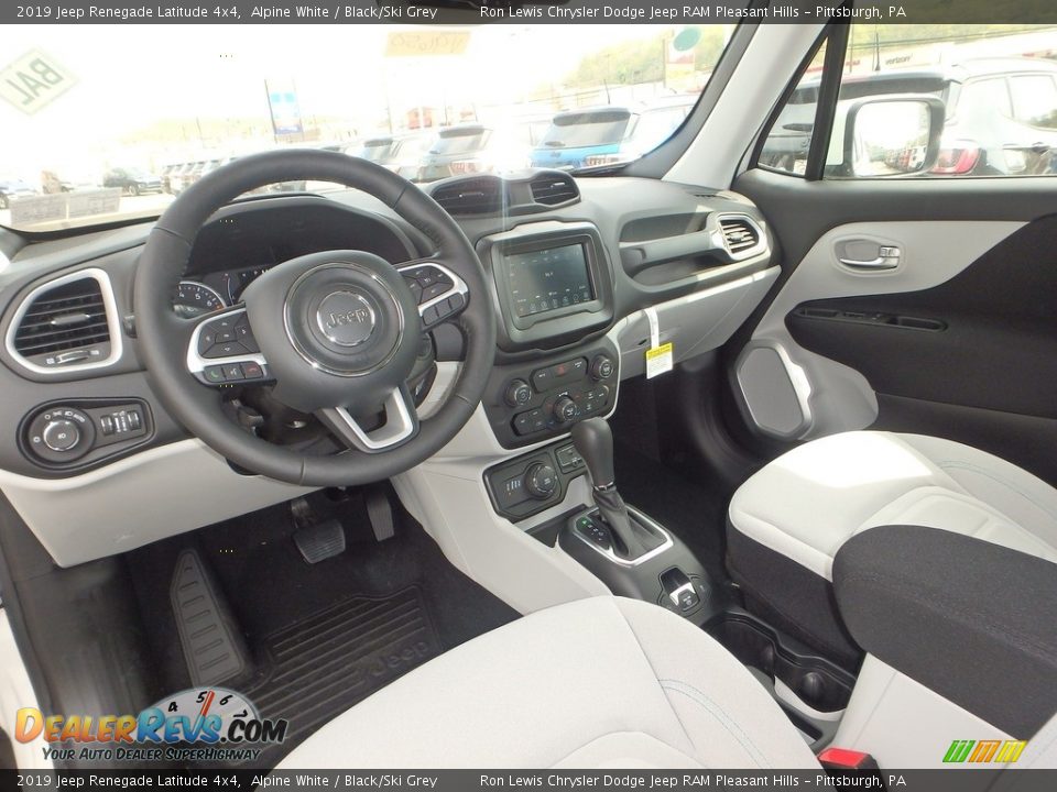 2019 Jeep Renegade Latitude 4x4 Alpine White / Black/Ski Grey Photo #13