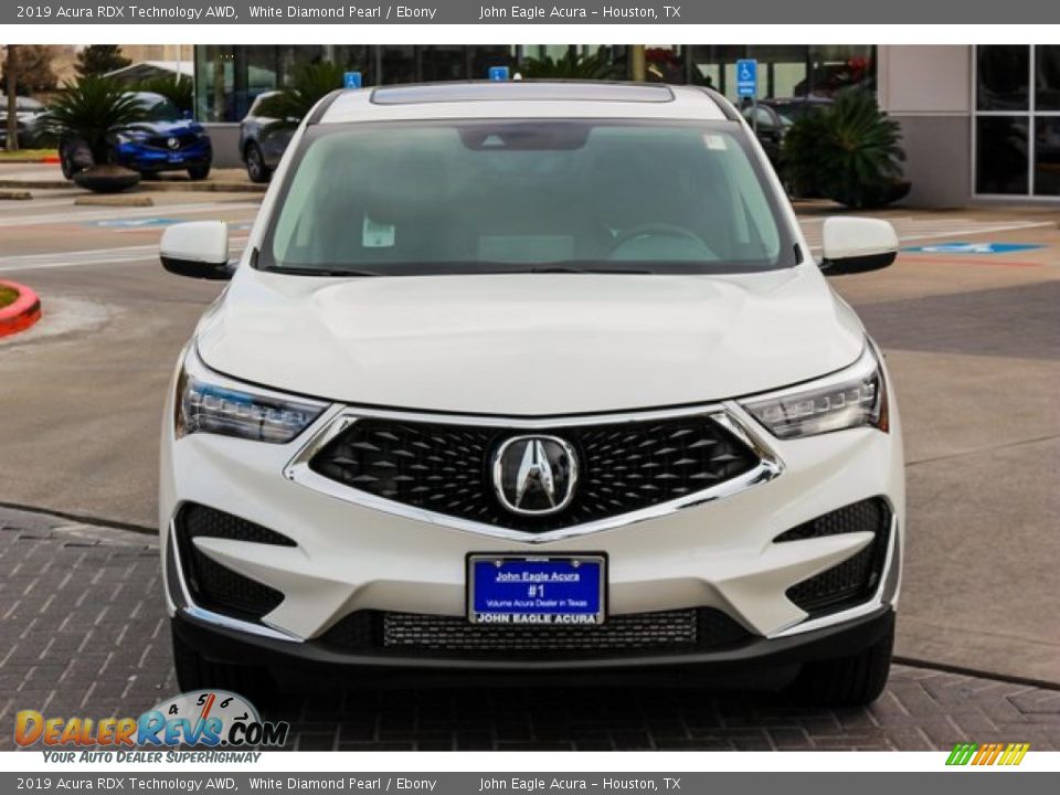 2019 Acura RDX Technology AWD White Diamond Pearl / Ebony Photo #2