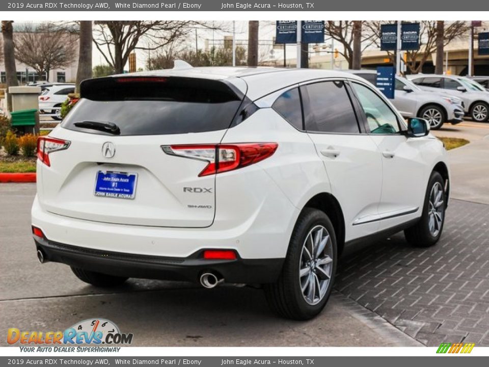 2019 Acura RDX Technology AWD White Diamond Pearl / Ebony Photo #7