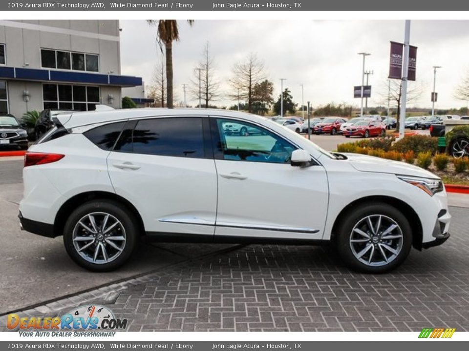 2019 Acura RDX Technology AWD White Diamond Pearl / Ebony Photo #8