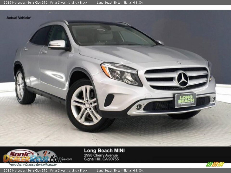 2016 Mercedes-Benz GLA 250 Polar Silver Metallic / Black Photo #1