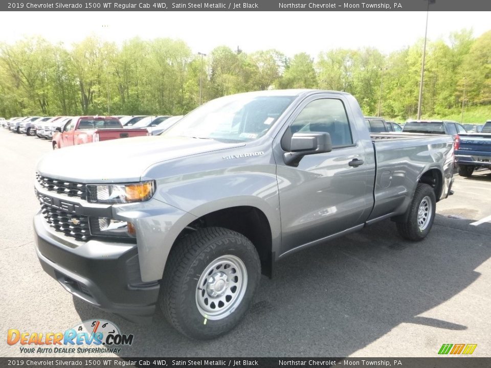 Satin Steel Metallic 2019 Chevrolet Silverado 1500 WT Regular Cab 4WD Photo #1