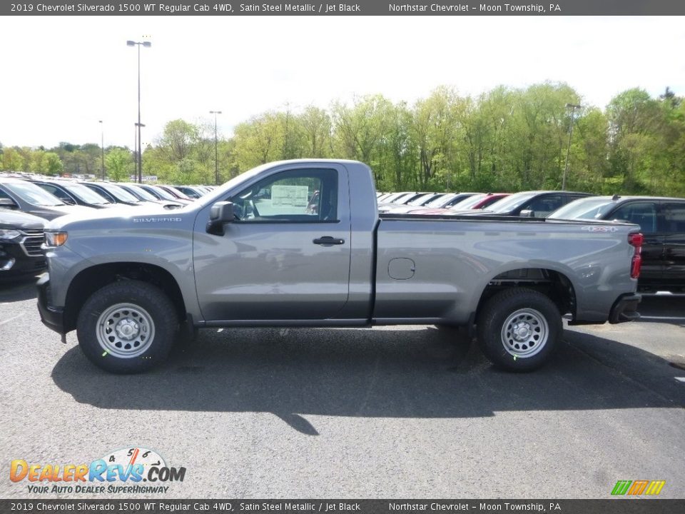 Satin Steel Metallic 2019 Chevrolet Silverado 1500 WT Regular Cab 4WD Photo #2