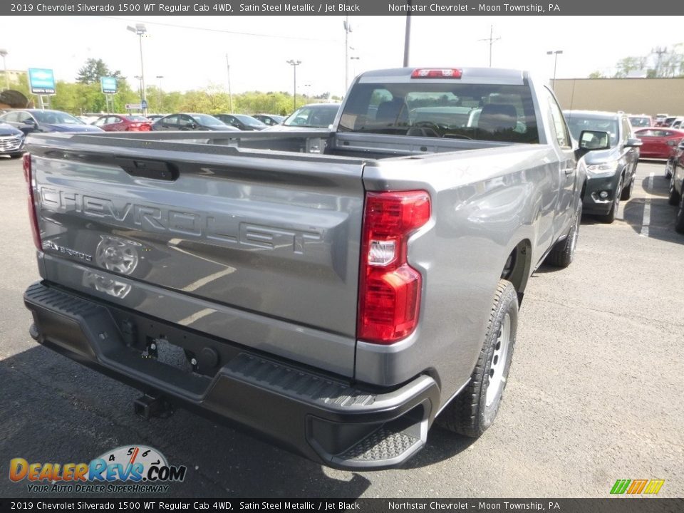 2019 Chevrolet Silverado 1500 WT Regular Cab 4WD Satin Steel Metallic / Jet Black Photo #5