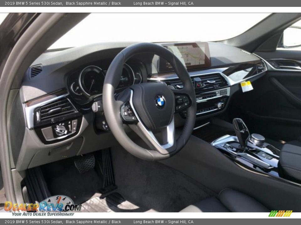2019 BMW 5 Series 530i Sedan Black Sapphire Metallic / Black Photo #6